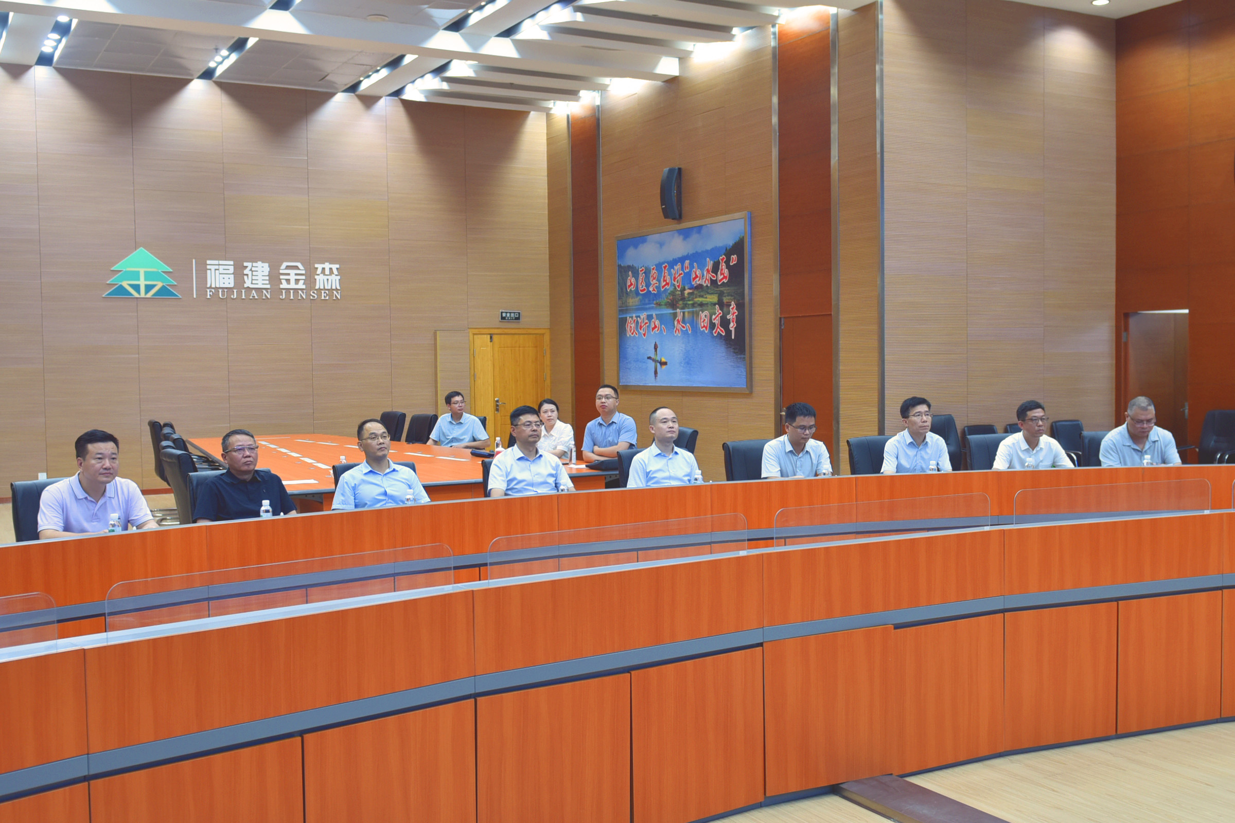 南安市黨政代表團至福建金森考察交流 南安市黨政代表團至福建金森考察交流